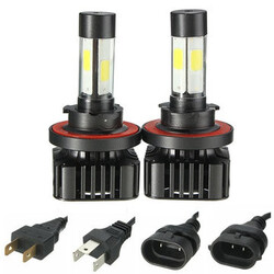 Headlight Pair H11 COB 40W H13 H4 H7 H8 4800LM 6000K White 9005 9006 LED