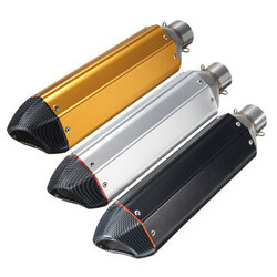 Universal Motorcycle 38-51mm Carbonfiber Exhaust Muffler Pipe