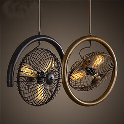 Fan Bar Pendant Lamp Retro American Style Wind