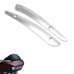 Road Glide Wind Shield Chrome Side Trim Harley Pair