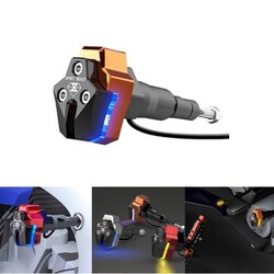 Scooter LED Rear Shock 12V Motorcycle Front Fork Rod Stick Anti Crash Light Lamp Slider