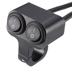 12V Motorcycle Switch ON OFF Waterproof Handlebar ATV Mounting Dual Light