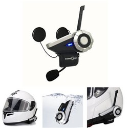 Motorcycle Helmet Intercom 1500m USB Headset Interphone With Bluetooth Function Waterproof