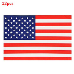 Reverse Car Sticker Side Auto Window Front USA Flag PVC 12pcs Decal