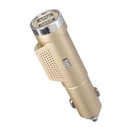 Oxygen Cigarette Lighter Fresh Dual USB Car Charger 2 in 1 Air Purifier Ozone