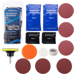 Motorcycle Headlight Lamp DIY Visbella Kit Cleaning Car Vehicle Lens