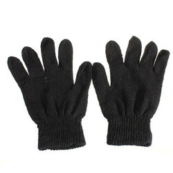 Black Men Stretchy Elastic Women Cycling Winter Mitten Gloves