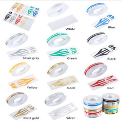 Motorcycles Vinyl 2inch Stickers 12mm Stripe Cars Tape Pin Decals