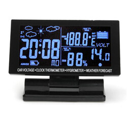 Meter Sensor Car LCD Monitor Thermometer Hygrometer Kit Digital Clock Voltage