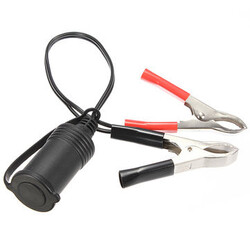 Clip-on Car Motor Bike Tractor 12V Boat Cigarette Lighter Socket Cable