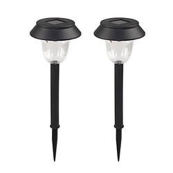 Set Garden Lamp Lawn Solar Whte 1-led Pathway Light