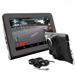 Rear View Dash Camera Video Recorder 7 Inch Radar Android 16GB Car DVR GPS Navigation Junsun
