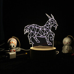 Animal Lamp Wood Birthday Gift Night Light Ikea Simple Nordic Fawn Series