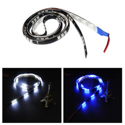 120CM Decor 12V Flexible LED Strip Light LED 45SMD Light Car Auto Waterproof DC