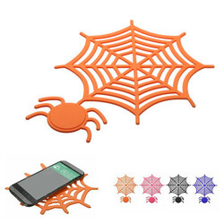 Universal Anti-slip Spider Mobile Phone GPS Mat Web Silicone Gel