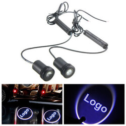2pcs LED Welcome Car Door Light Laser Projector Ghost Shadow Jeep Lamp