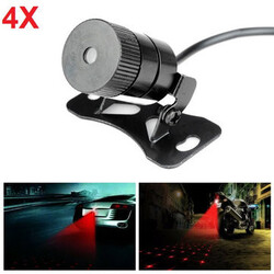 Warming Light 4pcs Style Diamond Lamp Anti-Fog Light Auto Rearing Car Laser Fog