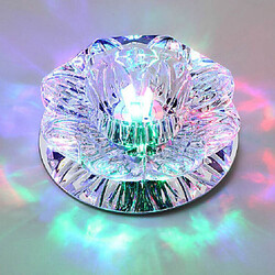 Color Lamp Crystal Light Dome 3w Led