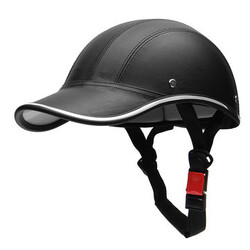 Baseball Safety Open Face Motorcycle Bike Scooter Cap Style Hat Half Helmet Hard