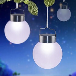 1-led Decor Plastic Ball Light Hanging White