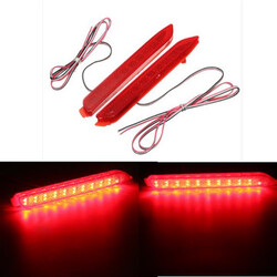 Toyota Camry Rear Tail Matrix Bumper Reiz Brake Stop Light Sienna 2Pcs Venza LED