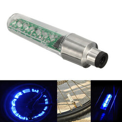 Spoke Valve Cap Lights Letter Neon Wheel Motorcycle Bike Style Tyre Lamp LED