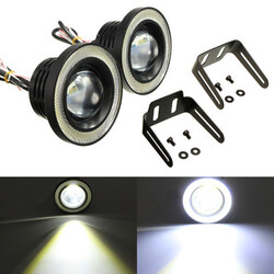 COB Super Lamp 3.5 Inch Halo Rings LED Fog 2Pcs Angel Eyes Light Projector