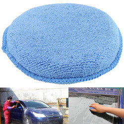 Applicator Mat 12cm Car Home Blue Foam Sponge Pad Polish Clean Microfiber Wax