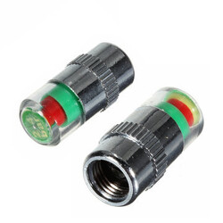 Eye Valve Cap Indicator Alert 2Pcs LED Indicator Tire Pressure PSI