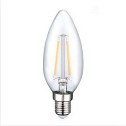 Led Filament Bulbs Warm White C35 Ac 110-130 V Decorative E12 Cob