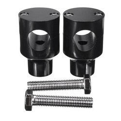 25mm Billet Harley-Davidson Risers BLACK MOTORCYCLE Handlebar Holder