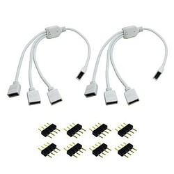 Led Free Splitter 2pcs Strip Lights Connection Pin