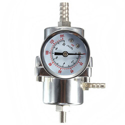 Universal Silver Adjustable Gauge Pressure Regulator Steel