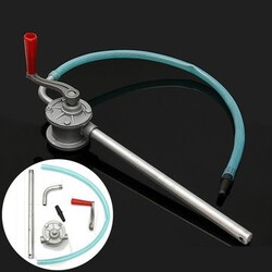 Car Motor Curved Aluminium Crank Rotary Hand Oil Spout Fuel Hose Pump