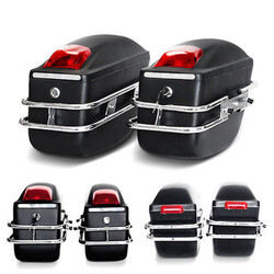 Trunk With Light Motorcycle Large Capacity Hard