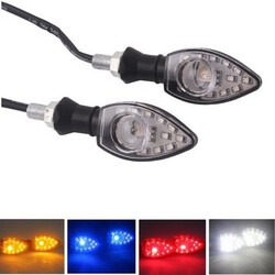 Motorcycle LED Turn Signal Light Bright Light 12V Indicator 4 Colors