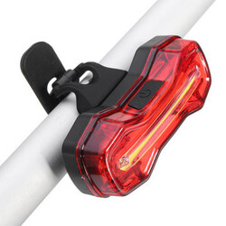 Bike USB Rechargeable Safety Warning Tail Rear Modes Bicycle Cycling Light Flash High Low Beam