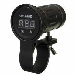 12-24V Motorcycle LED Display Voltmeter Voltage Volt Measurement Gauge Meter