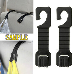 Headrest Black Car Auto Holder Hook Luggage Bag Shopping Hanger 1 Pair