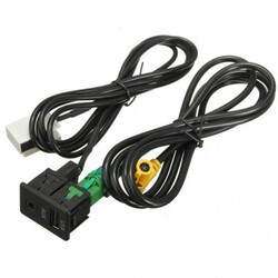 E90 E91 E92 Switch USB BMW 3 Wire USB Aux E87 Cable Adapter 5 Series X5 X6