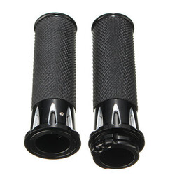 Motorcycle Handlebar Hand Grips Harley Touring Pair Black FLHR 1inch 25mm FLHT