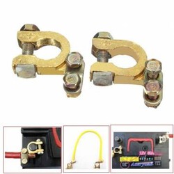Auto Clips Universal Connector Replacement Brass Clamp Car Battery Terminal