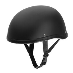 Cap Vintage Half Face Chopper Matte Black For Harley Motorcycle Helmet