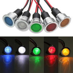 12V LED Signal Lamp Warning light Car Boat 19mm Panel Pilot Dash Light Indicator