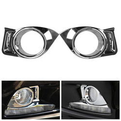 2014 2015 Highlander Lamp Toyota Chrome Covers Front Fog Light Pair of