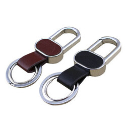Auto Key Chain Ring Metal Car Black Keychain Keyring Brown