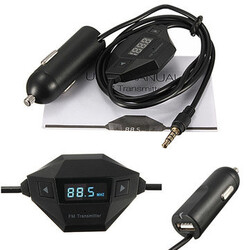 Adapter For iPhone FM transmitter In-Car Car Charger Radio 3.5mm