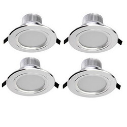 Warm White 4 Pcs Smd 3w Led Recessed Lights Cool White Decorative Ac 85-265 V