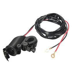 Waterproof Car Cigarette Lighter Power Socket Handlebar Mount