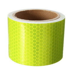 Conspicuity Reflective Fluorescent Tape Film Sticker Safety Warning Yellow